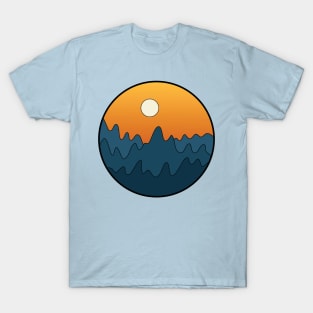 Night Sky Mountain Sunset T-Shirt